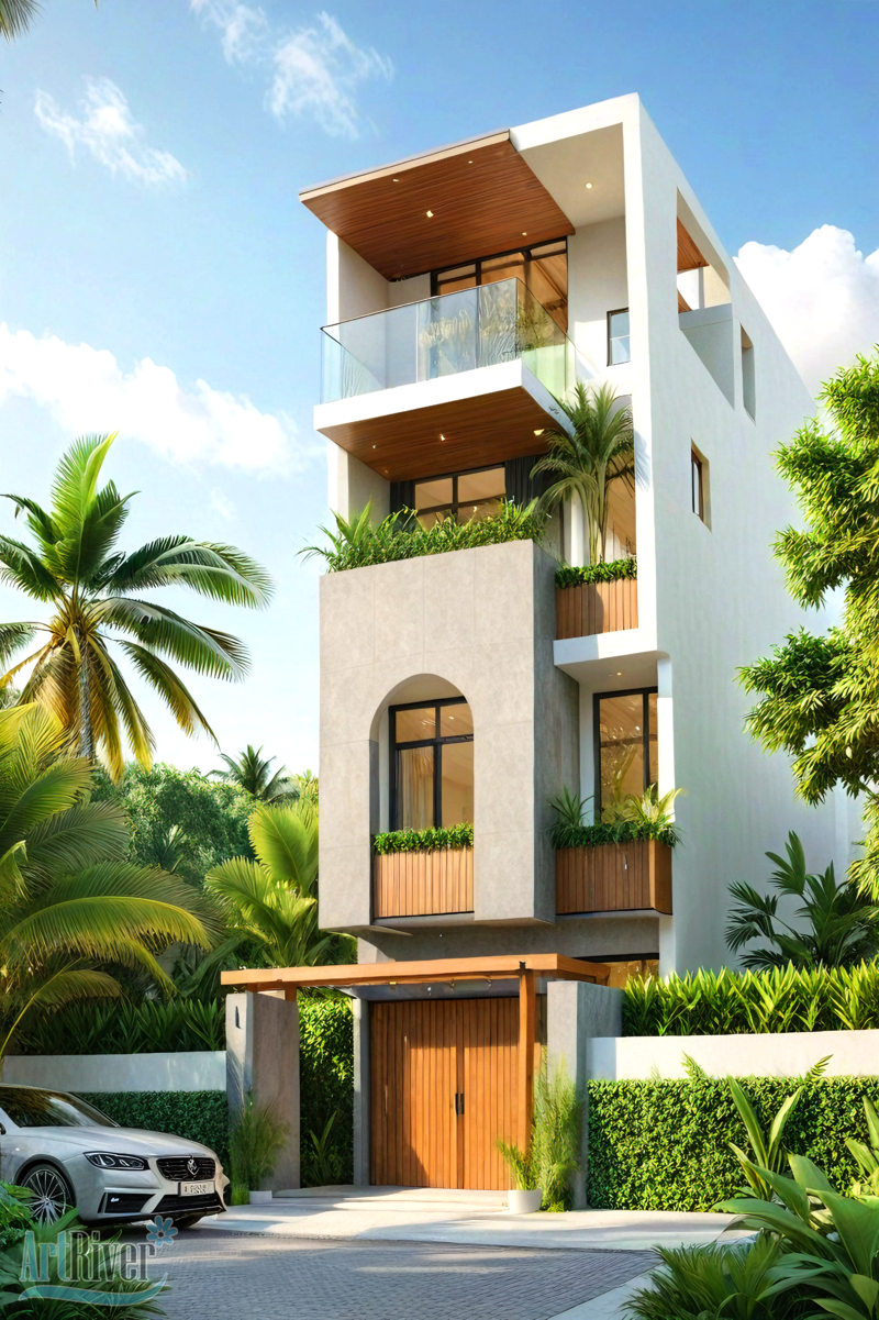 nhà 4 tầng
