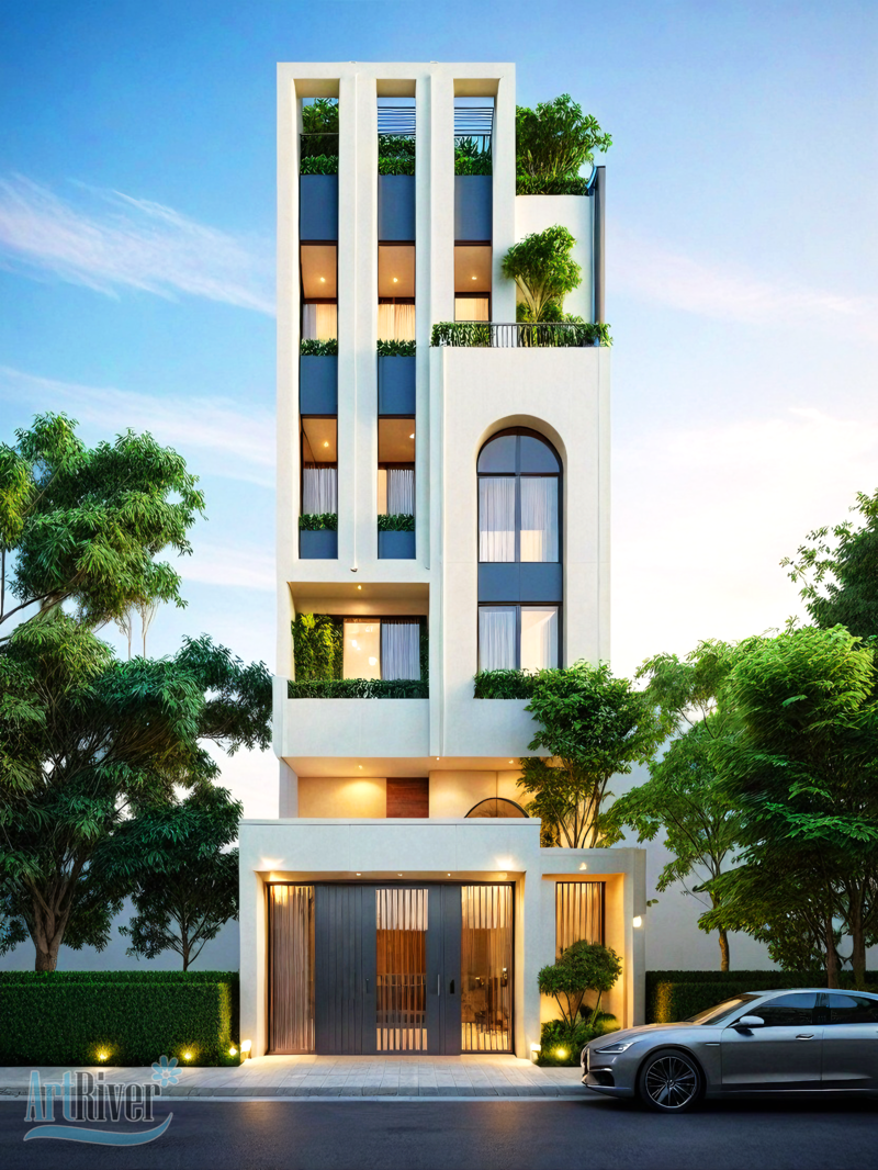 nhà 4 tầng
