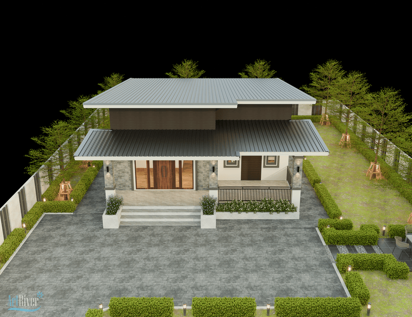 nhà vườn hiện đại