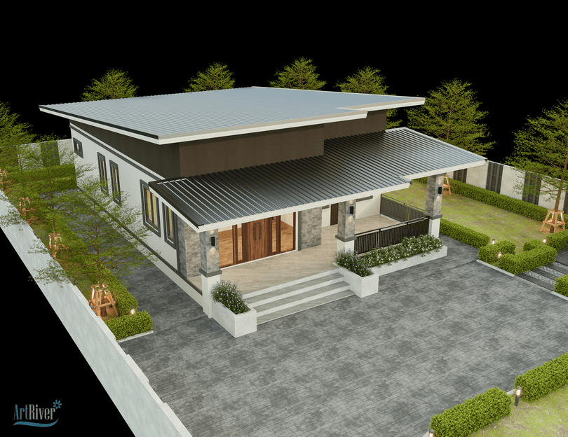 nhà vườn hiện đại