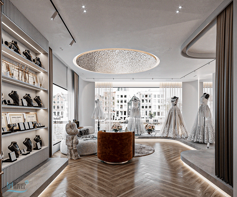 thiết kế shop áo cưới