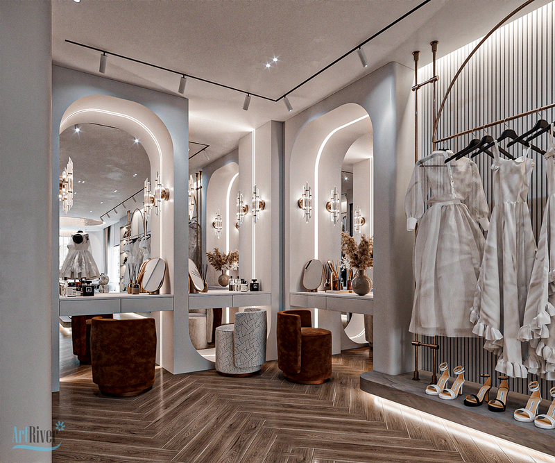 thiết kế shop váy cưới