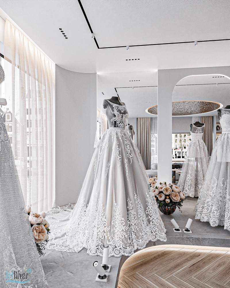 thiết kế shop váy cưới