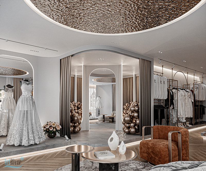 thiết kế shop váy cưới