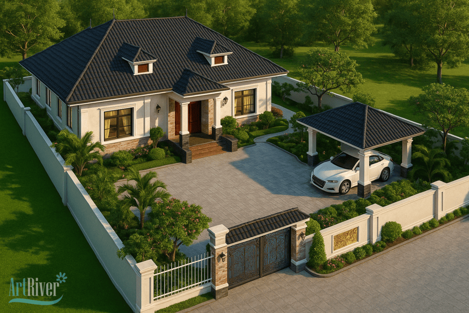 mẫu biệt thự vườn