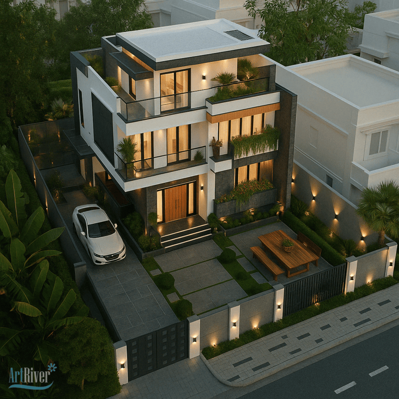 mẫu biệt thự vườn