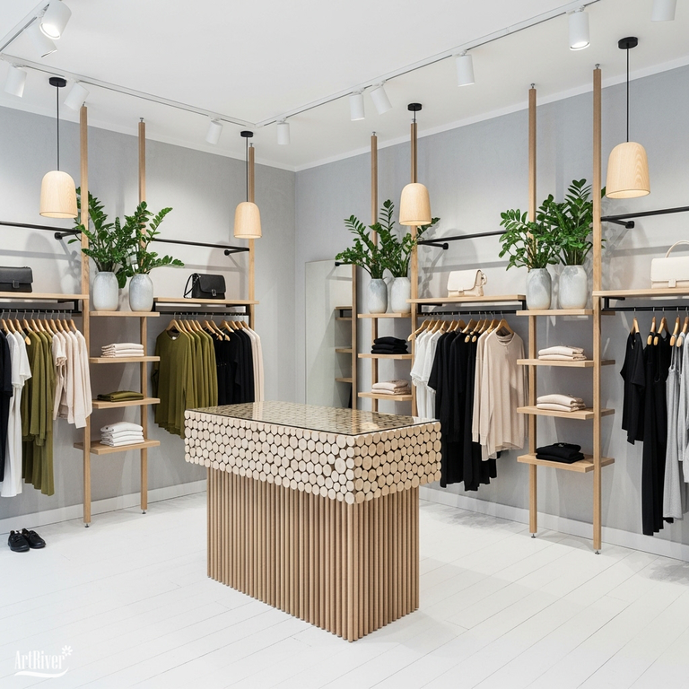 thiết kế nội thất cửa hàng thời trang