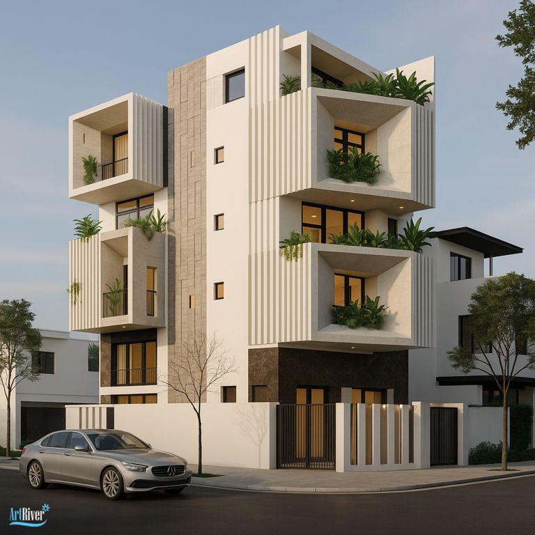 mẫu nhà căn góc 2 mặt tiền