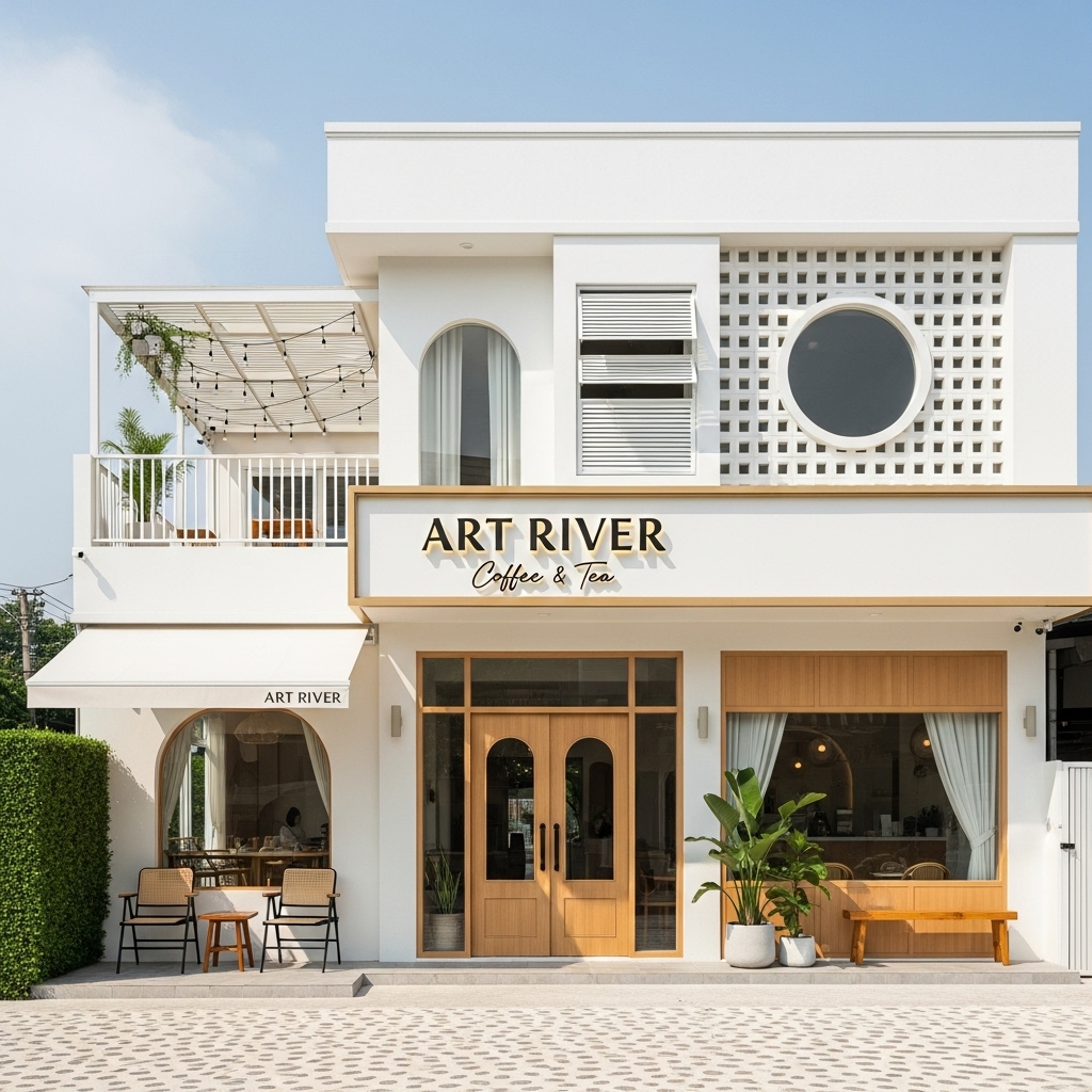 mặt tiền quán cà phê