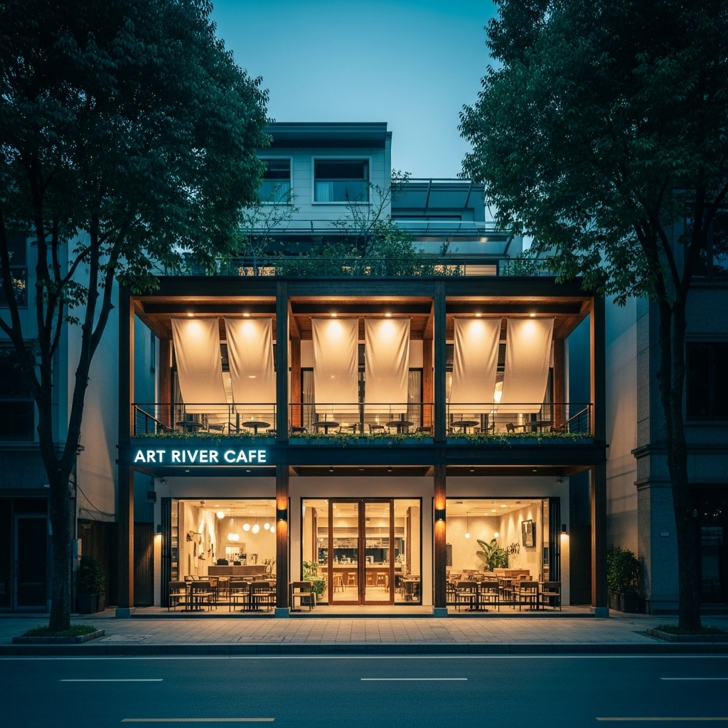 mặt tiền quán cà phê